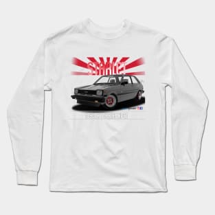 Toyota Starlet KP61 Silver Long Sleeve T-Shirt